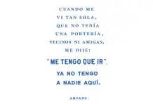 Cuando me vi tan sola que no tenía una portería
