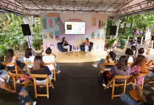 Cabecera Encuentro de podcast_Fiesta del libro