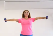 Señora haciendo ejercicio