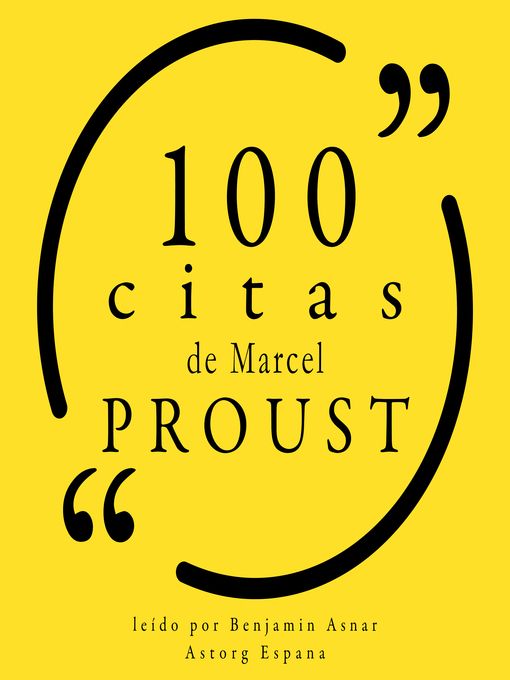 Portada libro 100 citas de Marcel Proust