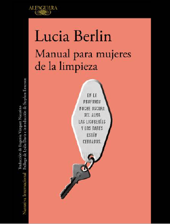 Portada Manual para mujeres de la limpieza Lucia Berlin