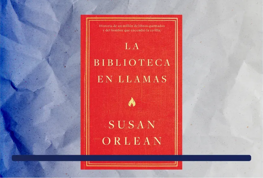 Cabecera La biblioteca en llamas Juan Miguel Álvarez