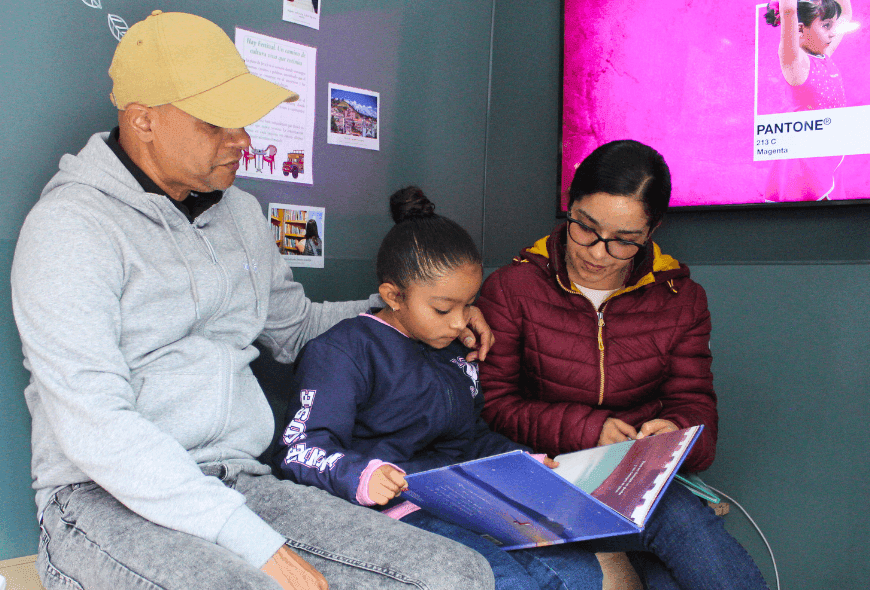 Biblioteca móvil lectura en familia
