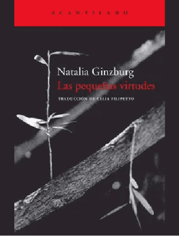 Portada Las pequeñas virtudes Natalia Ginzburg