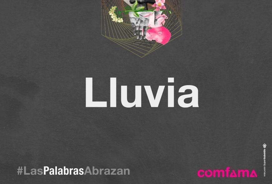 palabras por abrazos lluvia