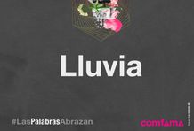 palabras por abrazos lluvia