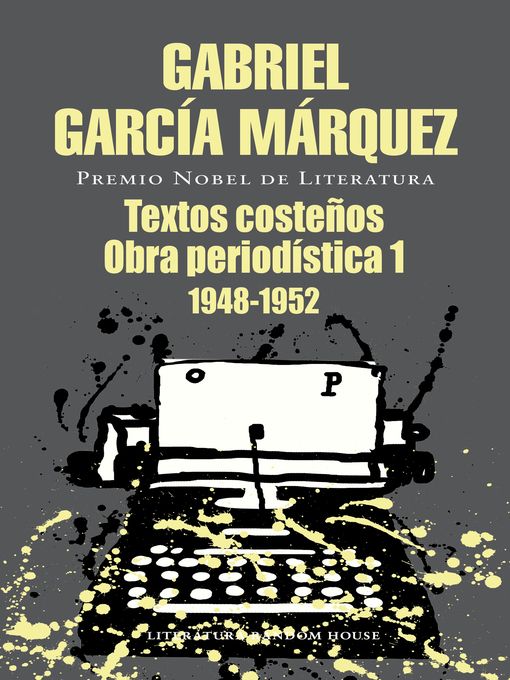 Portada libro Textos costeños Obra periodística, 1 (1948 1952).