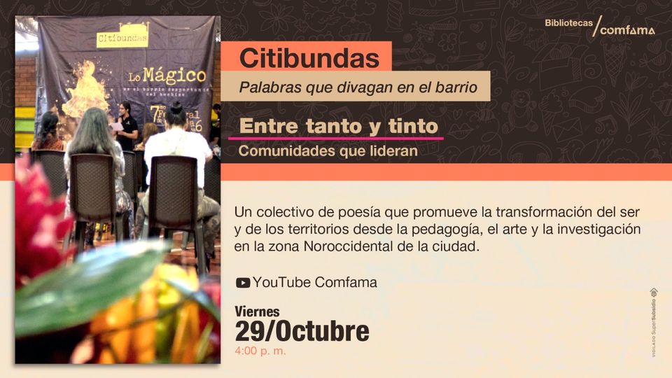 Invitación entre tanto y tinto octubre
