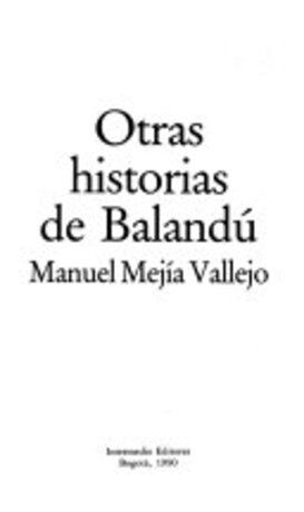 Portada libro Otras historias de Balandú