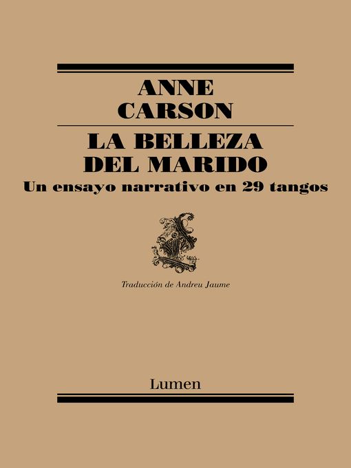 Portada Libro La belleza del marido